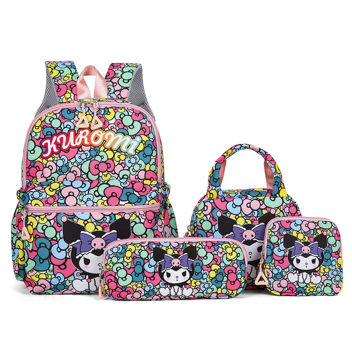 Wholesale Schoolbag Women's Four-Piece Backpack Primary School Students Third to Sixth Grade Backpack