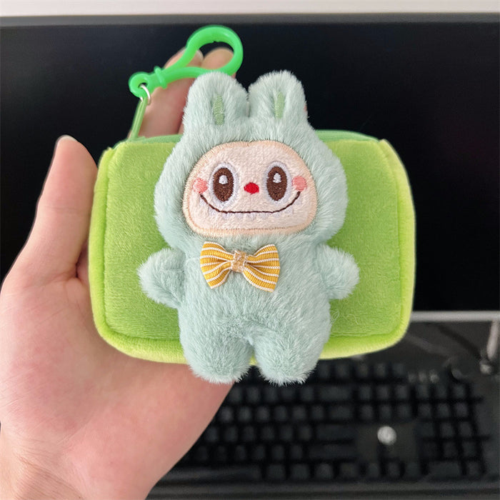 Wholesale Cute plush doll coin purse keychain Handbags