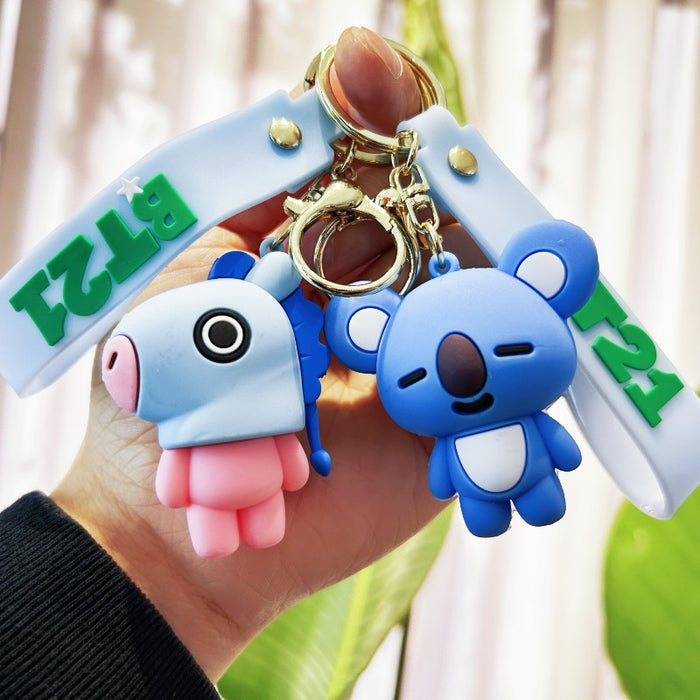 Wholesale PVC Cartoon Doll Keychain JDC-KC-WuYi011