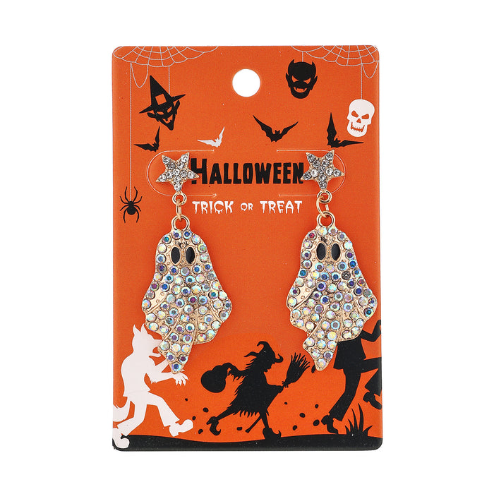 Wholesale -themed full rhinestone earrings