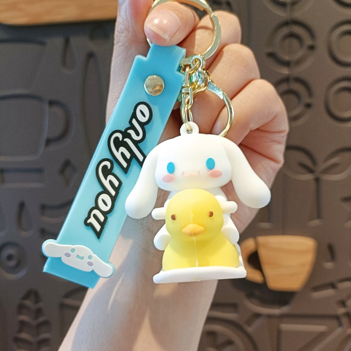 Wholesale Silicone Cartoon Doll Keychain JDC-KC-MingT209