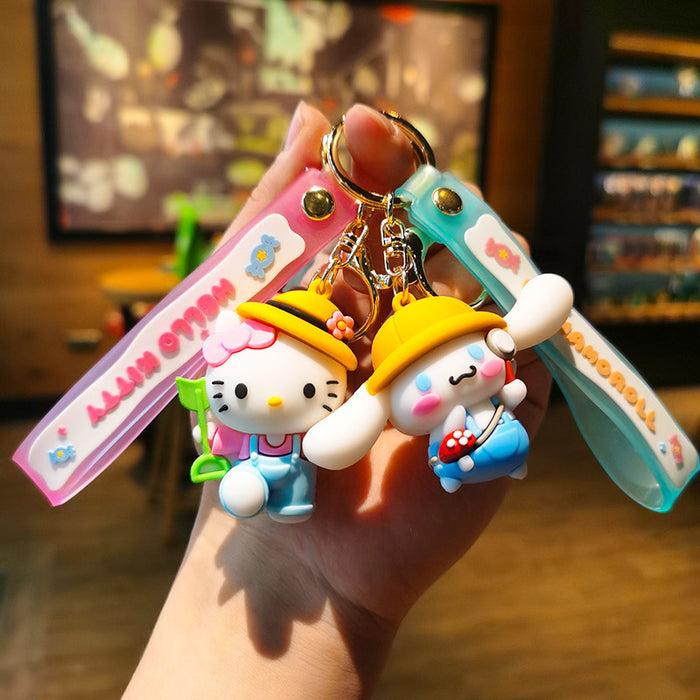 Wholesale Cartoon Doll Silicone Keychain JDC-KC-Tingm221