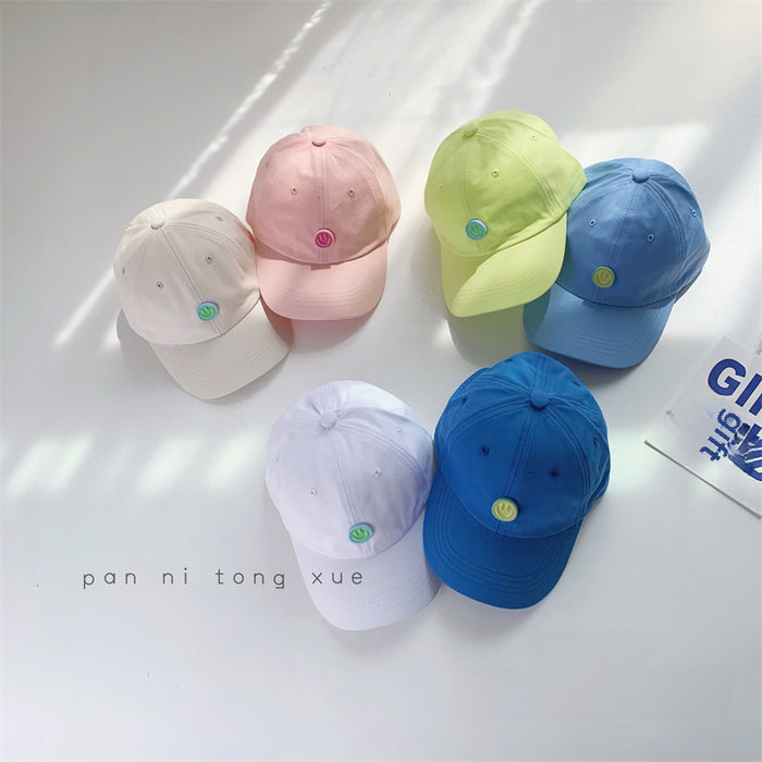 Wholesale Smiling Children's Baseball Hat Outdoor Leisure Versatile Sunscreen Hat Sunshade Hat