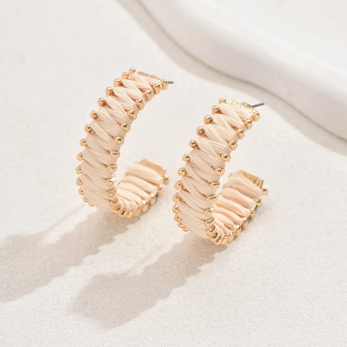 Wholesale Wrapped earrings, niche retro earrings, light luxury earrings