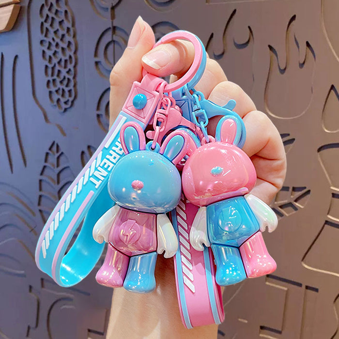 Wholesale Cute Cartoon Dopamine Lightning Rabbit Keychain JDC-KC-ZhongChi006