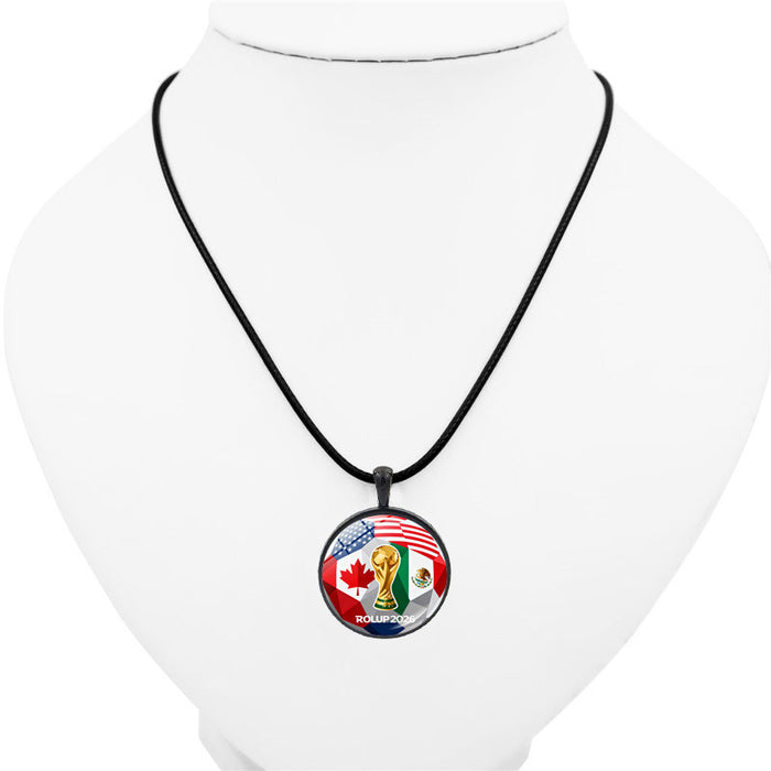 Wholesale World Cup Football Necklace Accessories