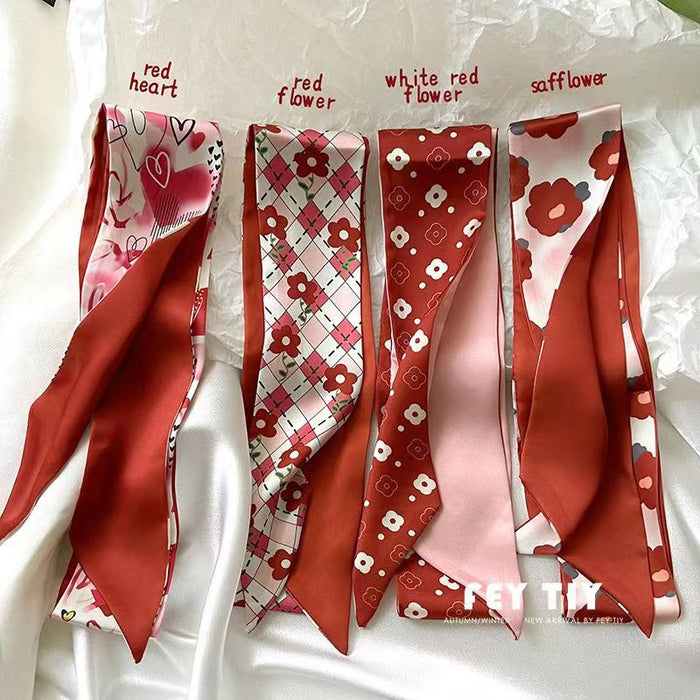 Wholesale Bow Silk Scarf Headband JDC-HS-JunJie001