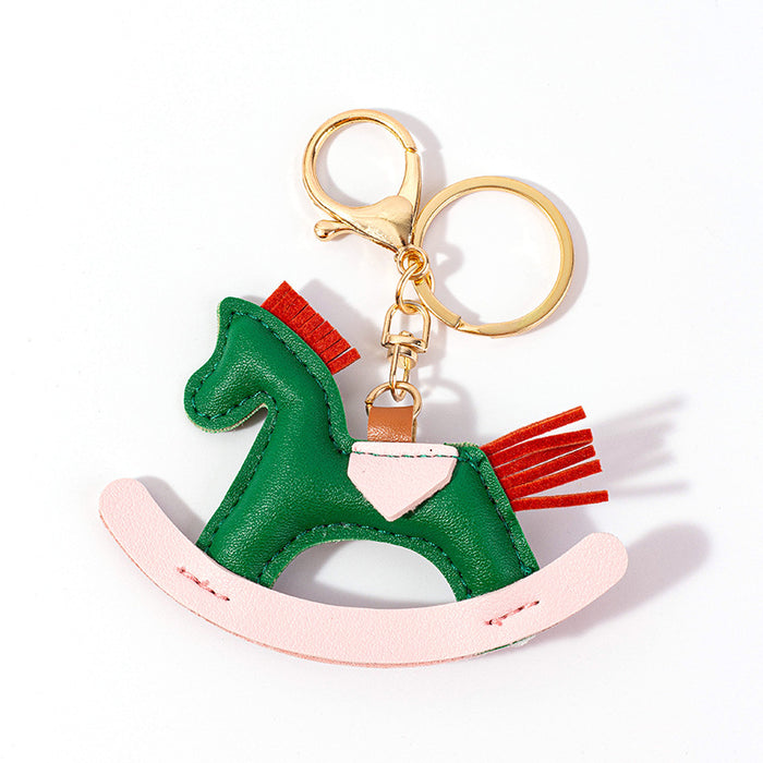 Wholesale Leather Pony Decorative Keychain JDC-KC-QianC002