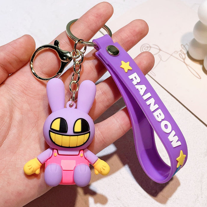 Wholesale Silicone Cartoon Doll Keychain JDC-KC-QiChao066