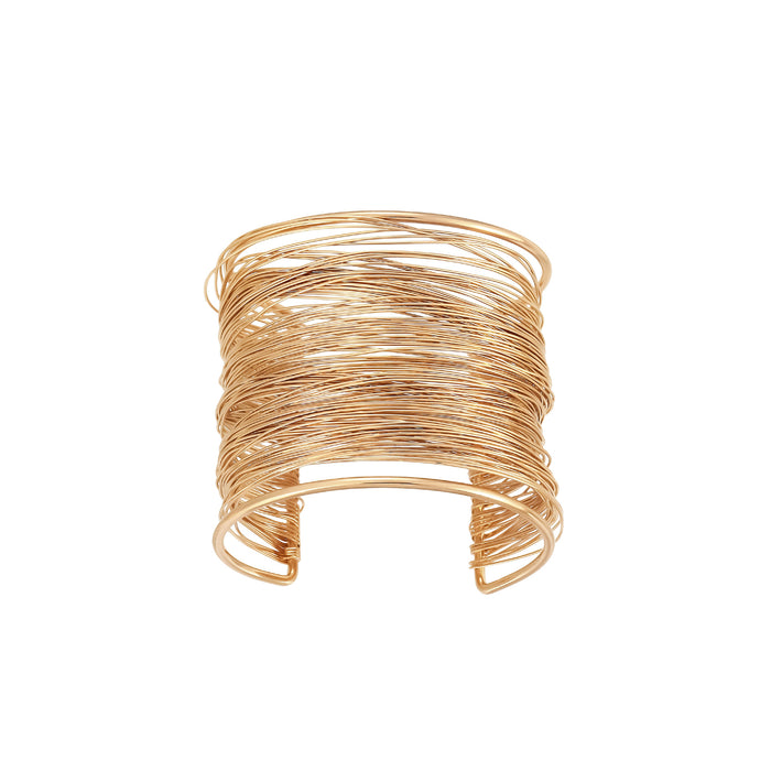 Wholesale Style Punk Party Bracelets Multi-Layer Cut Out Filigree C-Shaped Open Bracelets