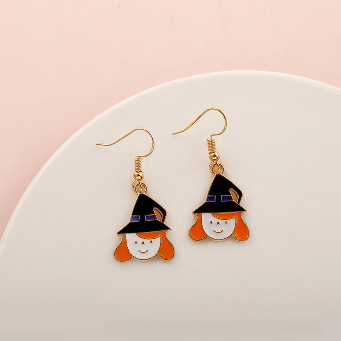 Wholesale   Earrings Temu Popular Devil Pumpkin Bat Holiday Earrings