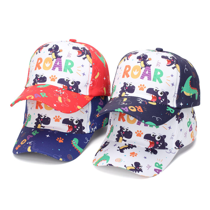 Wholesale Trendy Dinosaur Print Children' s Baseball Cap Summer Sun Protection Hat