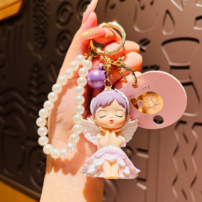 Wholesale Cute Car Keychain Couple's Bag Pendant Doll Creative