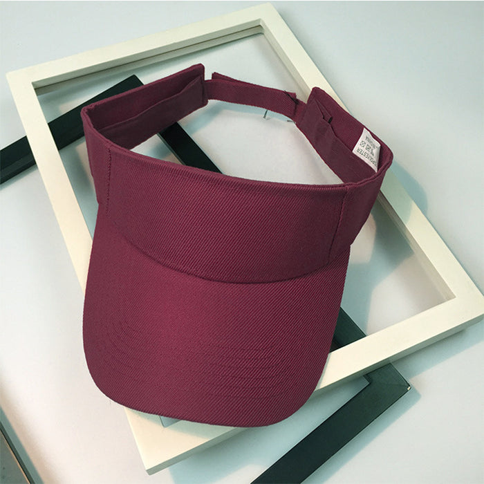 Wholesale Solid color empty top hat, sports running speed dry baseball cap, no top outdoor sun protection hat