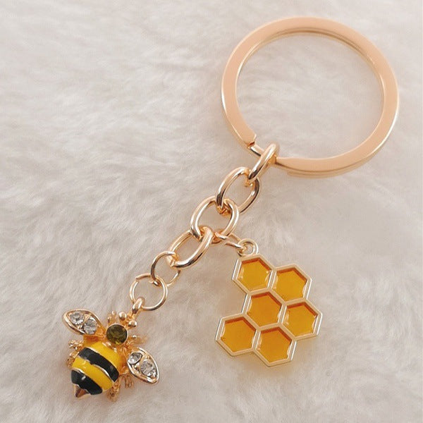 Wholesale Insect Enamel Bee Keychain JDC-KC-HaoH012