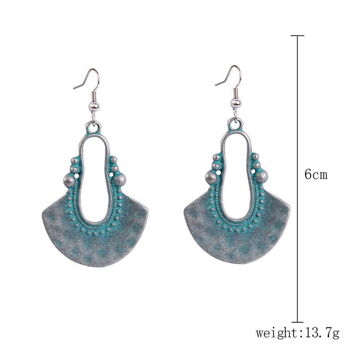Wholesale Bohemian turquoise earrings with retro and nostalgic style earrings set