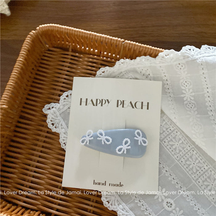 Wholesale Texture bow, bangs clip, side clip, hair clip, hair accessory