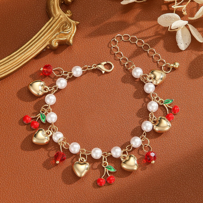 Wholesale Cherry Pendant Bracelet Bracelet