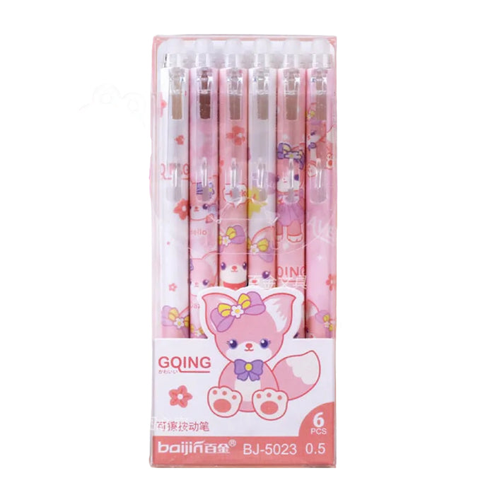 Wholesale Cute cartoon-printed erasable click pens