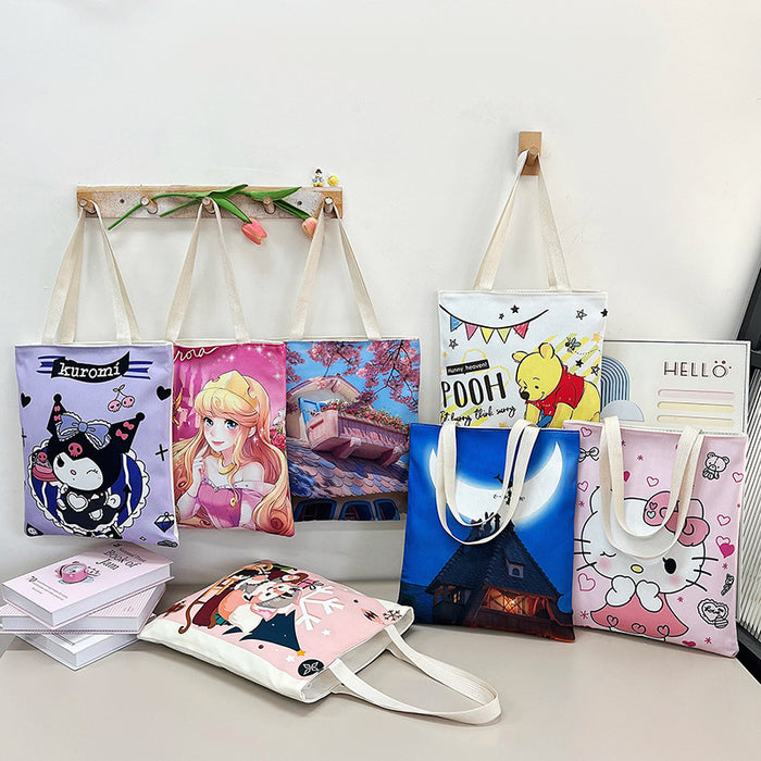 Wholesale  Anime Canvas Bag  Large Capacity Shoulder Bag