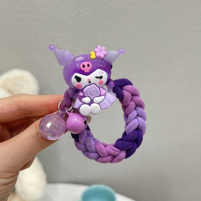 Wholesale Cute Cartoon Bell Towel Ring Hair Scrunchies JDC-HS-Yika003