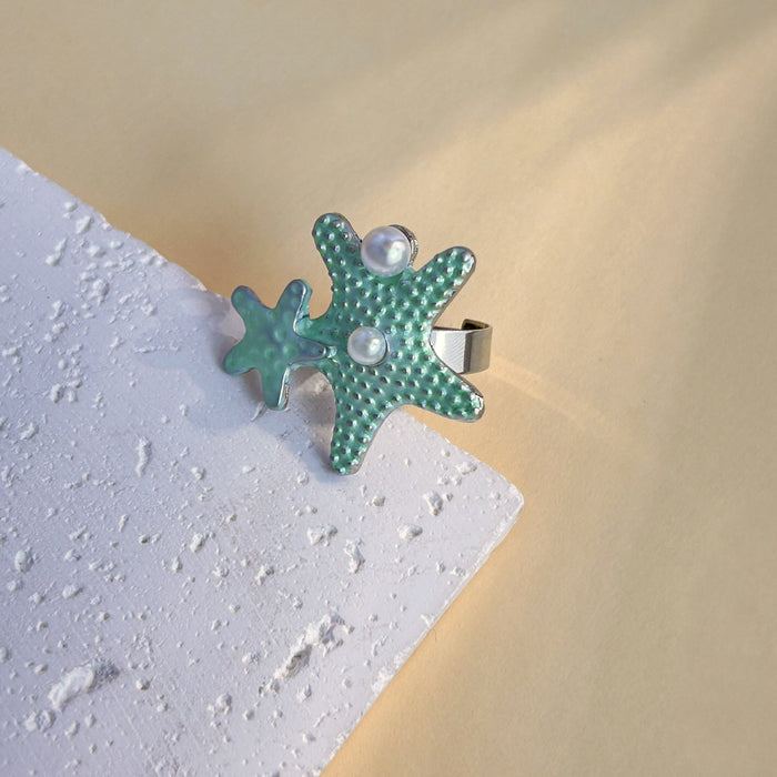 Wholesale Cute Shell Conch Star Ring for Women, niche design, index finger ring, new personalized and versatile bracelet