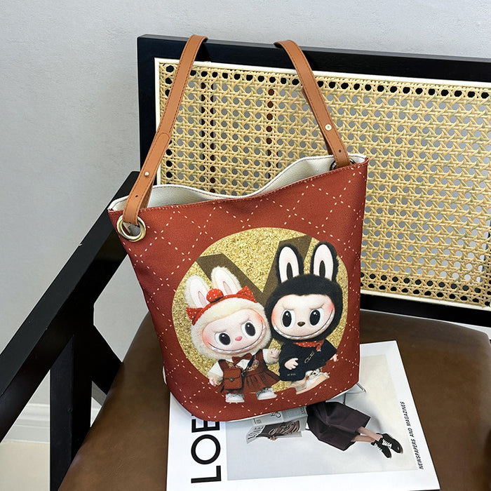 Wholesale Cartoon Trendy Shoulder Bag Cute and Exquisite Pendant Printed Crossbody Bag