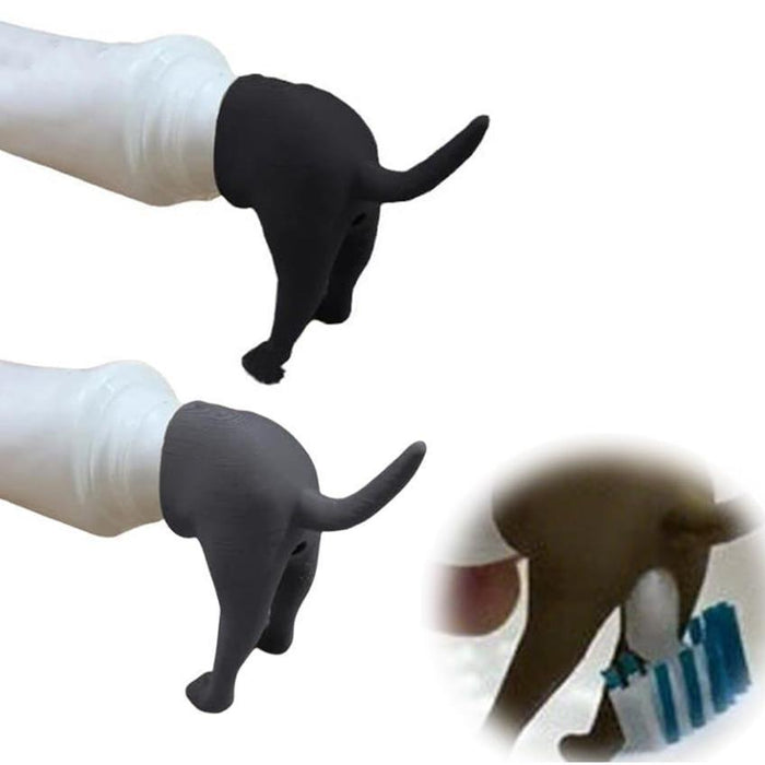 Wholesale TPR Dog Butt Poop Toothpaste Dispenser Toothpaste Set JDC-DCN-YuanZhi001