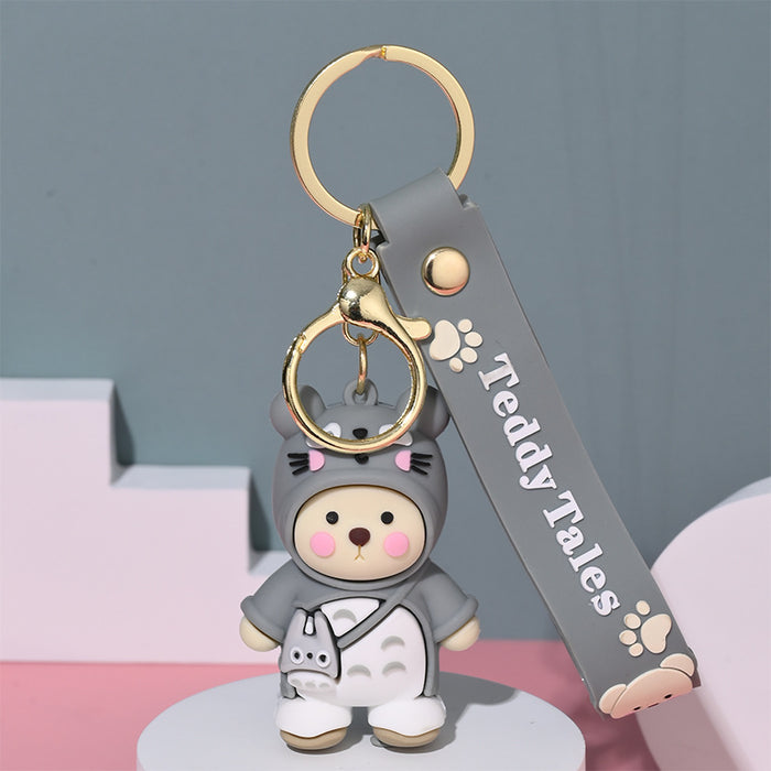 Wholesale Cartoon Doll Silicone Keychain JDC-KC-HongSheng004