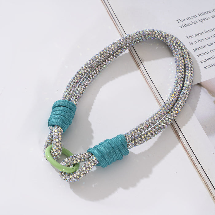 Wholesale New diamond chain wristband lanyard, phone lanyard DIY, phone chain, phone case universal short lanyard, wrist rope