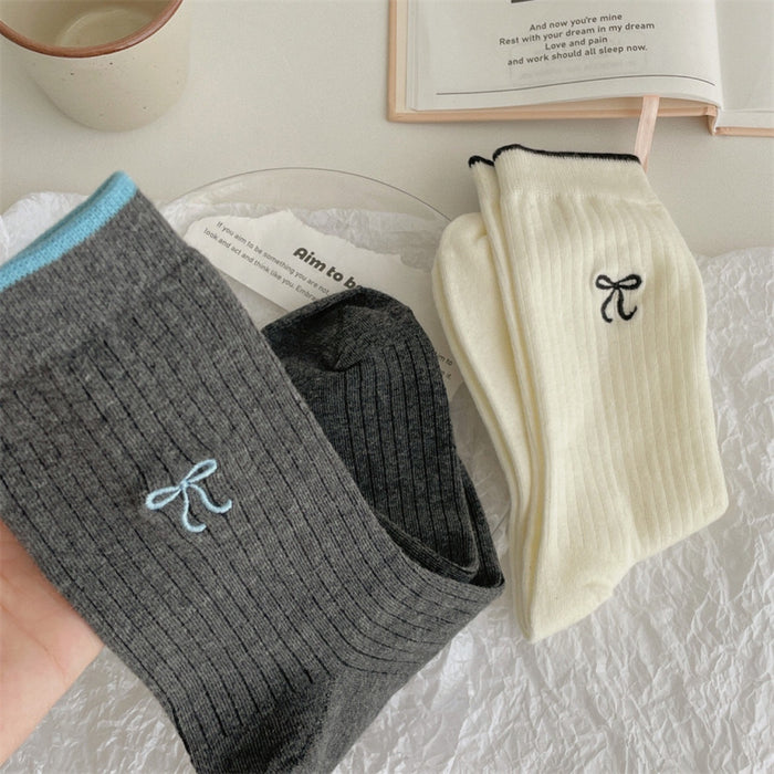Wholesale Exquisite contrasting ribbed mouth, comfortable and simple, solid color cotton midsole