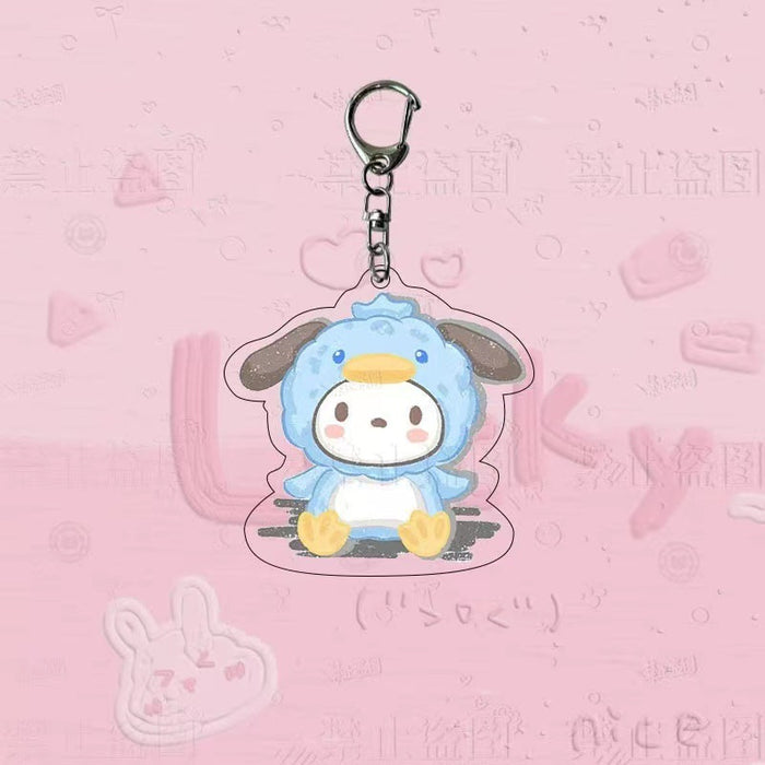 Wholesale  keychain couple bag pendant cute cartoon key chain