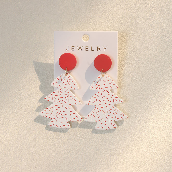 Wholesale Cute Christmas Acrylic Drop Earrings