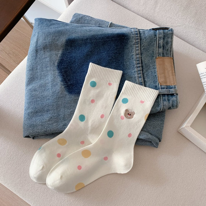Wholesale Mid tube socks, simple thin cotton socks
