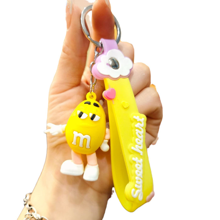 Wholesale Cartoon Doll Silicone Keychain JDC-KC-YiZhuo009