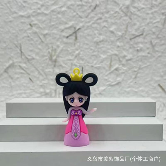 Wholesale Soft plastic three-dimensional doll pendant keychain