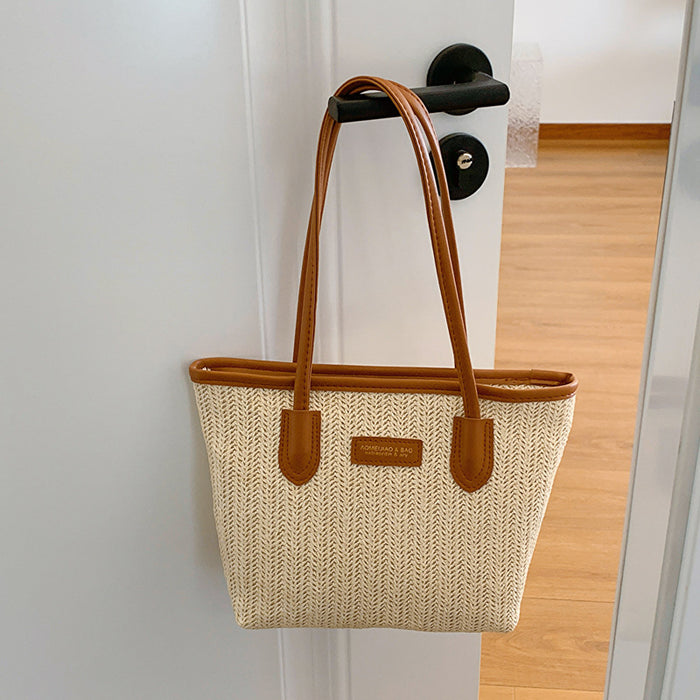 Wholesale Large capacity woven bag, new fashionable and stylish versatile armpit bag, tote bag