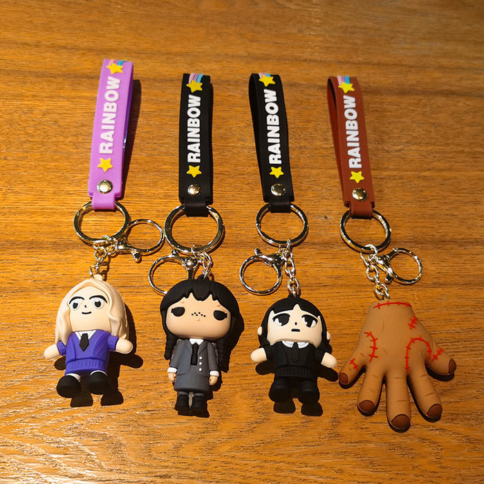 Wholesale Rubber Cartoon Doll Three-dimensional Keychain JDC-KC-Tingm099