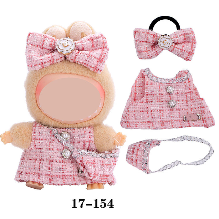 Wholesale 10pcs/set Doll clothes vinyl plush doll can be worn to replace clothes