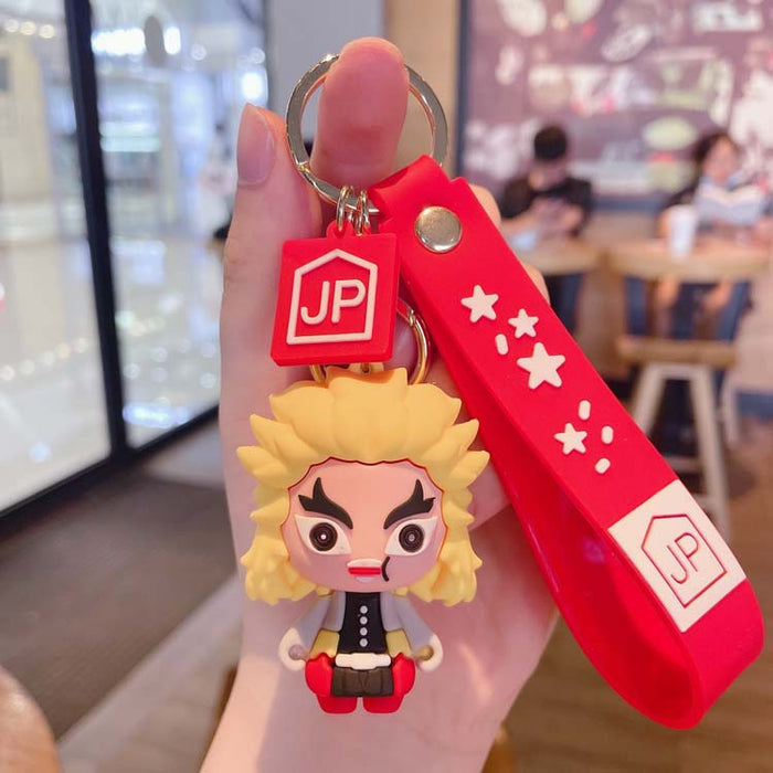 Wholesale Silicone Cartoon Doll Keychain JDC-KC-MingT191