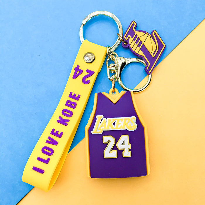 Wholesale Creative Men's and Women's Keychain Basketball Hanging Ornaments School Bag Decorative Small Gift Pendant