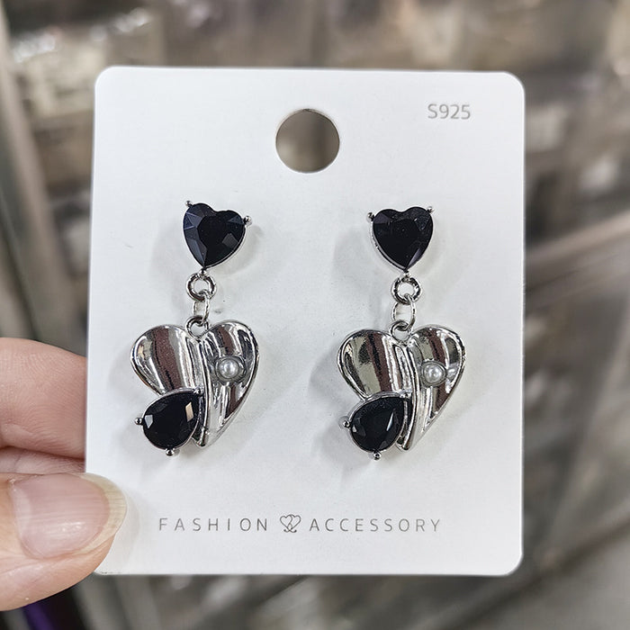 Wholesale elegant bow earrings light luxury niche design versatile creative earrings jewelry