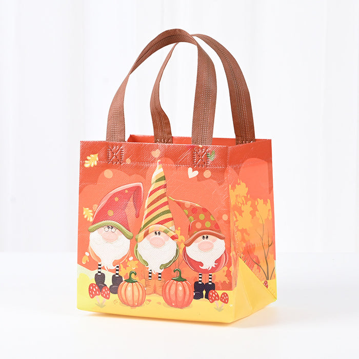 Wholesale Autumn Leaves Non-woven Bag Wholesale Christmas Halloween Cartoon Coated Portable Foldable Clothing Shopping Bag JDC-GB-XJ009