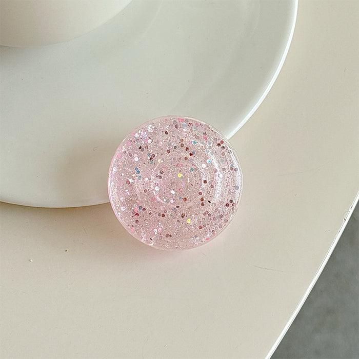 Wholesale Glitter Solid Color Creative Phone Stand Sticker Accessory