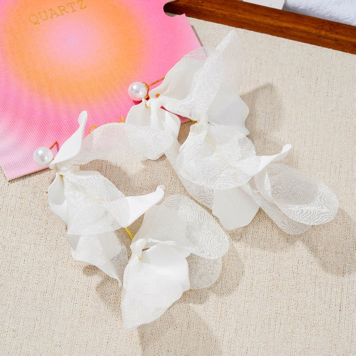 Wholesale Earrings, pearls, flower earrings, earrings, personalized and niche temperament earrings