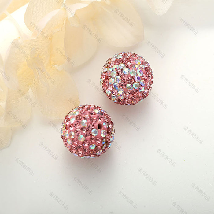 Wholesale Polymer Clay Diamond Ball Beads JDC-BDS-JinWD002