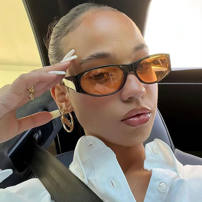 Wholesale Oval Sunglasses New Men's Retro Simple Driving Sunglasses Sunglasses