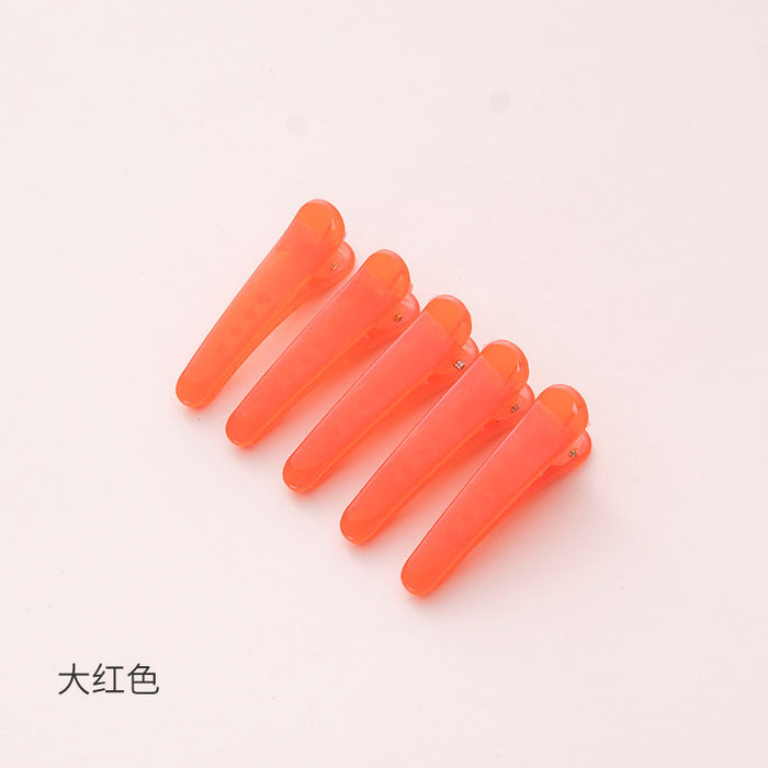 Wholesale  color  clip jelly color hair clip color translucent small clip 3.5cm plastic hair clip Accessories