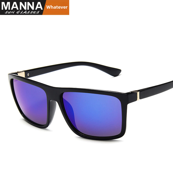 Wholesale Men's retro sunglasses with trendy large frame