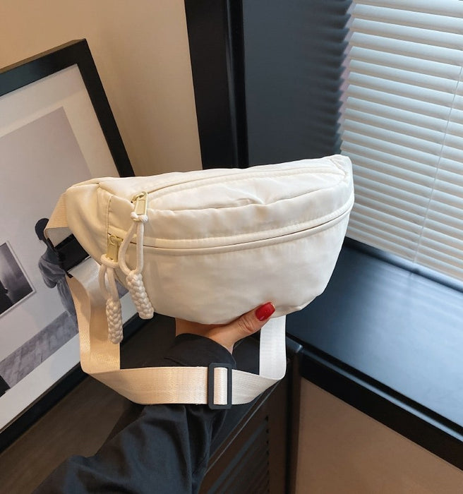 Wholesale Mobile phone waist bag simple trendy brand men' s chest bag Japanese style lightweight shoulder small backpack women' s casual sports messenger bag